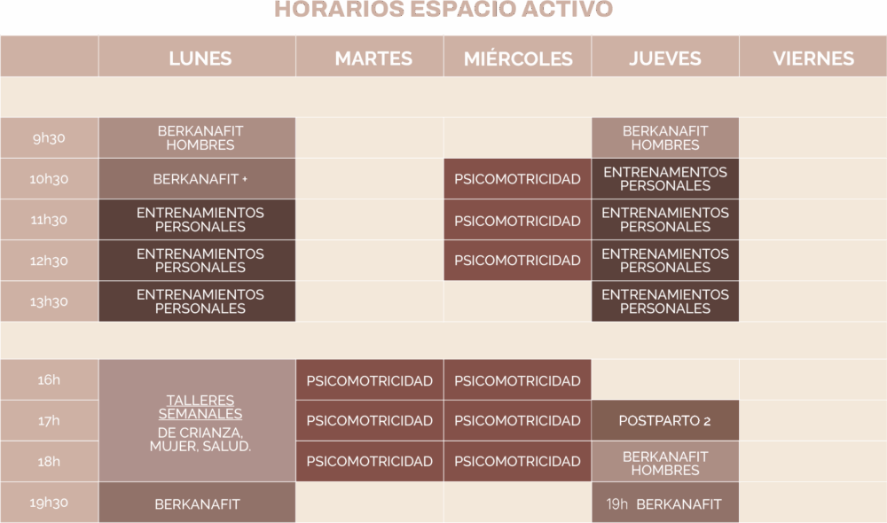 BERKANA Horario espacio activo (1)